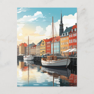 Moments in Copenhagen's Port #7 Holiday Postcard