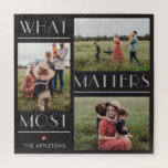 Moments Matter Editable Color Custom Photo Puzzle<br><div class="desc">Photo gifts make the best gifts! Easily personalized with your text and/or photo(s) for a custom look. Designed by Berry Berry Sweet. View more designs at www.berryberrysweet.com</div>
