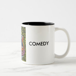 "Moments" Mug; COMEDY & TRAGEDY Two-Tone Coffee Mug