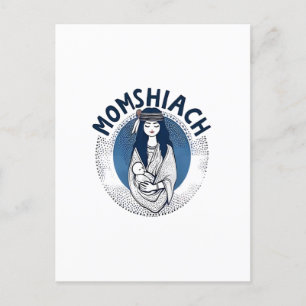 Momhiach Jewish Hanukkah 2025 Mom Jew  Invitation Postcard