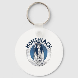 Momhiach Jewish Hanukkah 2025 Mom Jew Keychain