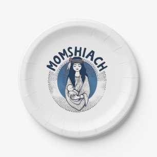 Momhiach Jewish Hanukkah 2025 Mom Jew Paper Plate