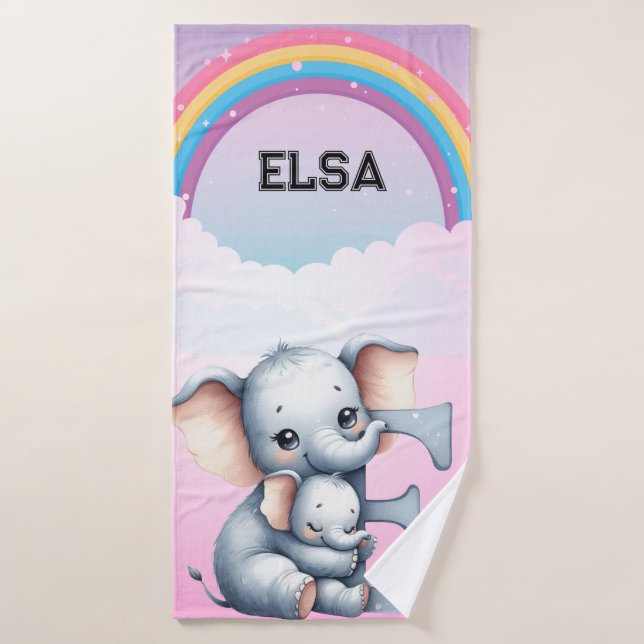 Momma and me bath towel (Bath Towel)