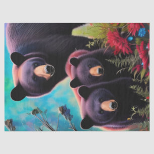 Momma Bear and cubs Tissue Paper