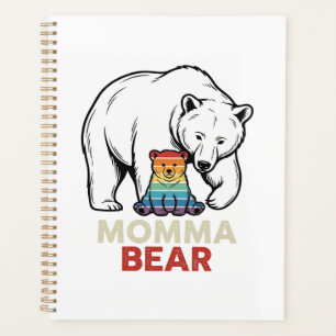 Momma Bear Arc-en-ciel Design de T-shirt avec Grav