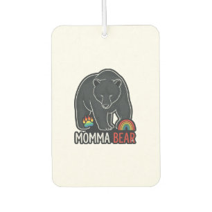 Momma Bear Rainbow Vintage Engraving Shirt Design Air Freshener