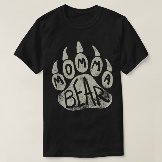 Momma Bear T   Mama Bear Paw Print  Mother's Day M T-Shirt (Design Front)