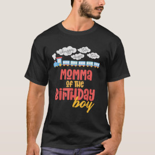 Momma Birthday Boy Train I m 2 Two Yr Old Chugga E T-Shirt