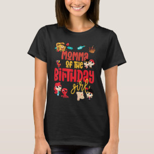 Momma Birthday Girl Pirate Birthday Party Theme Oc T-Shirt