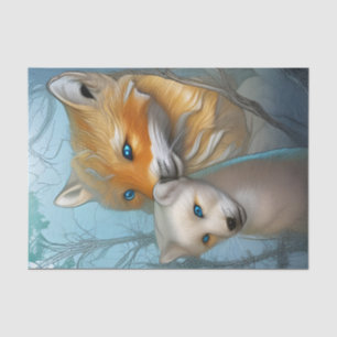 Momma Fox and baby  Tissue Paper