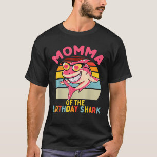 Momma Of The Shark Birthday Matching Family T-Shirt