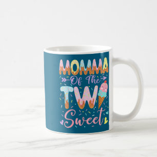 Momma Of The Two Sweet 2nd Birthday Girl Ice Cream Coffee Mug