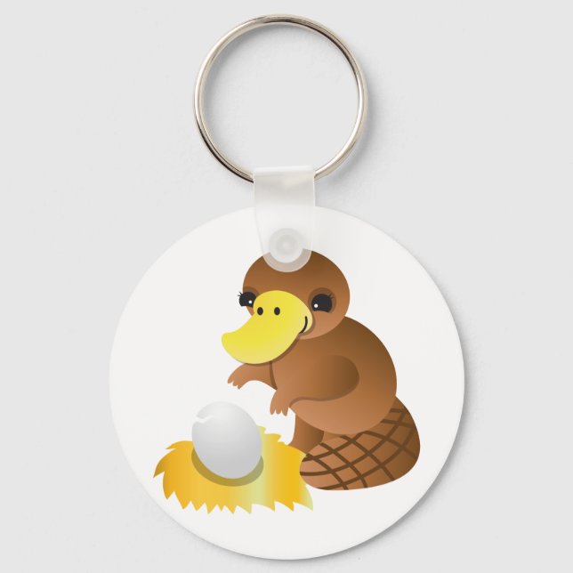 MOMMA platypus Keychain (Front)