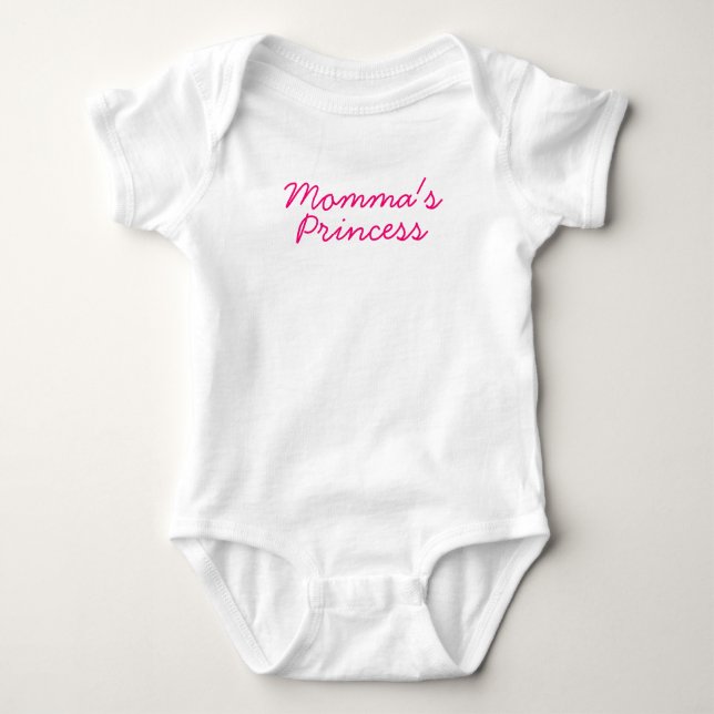 Momma"s Princess Baby Bodysuit (Front)