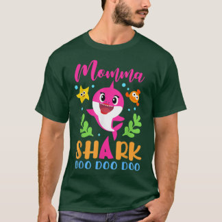 Momma Shark  Momma Shark Lover Family Mothers Day  T-Shirt
