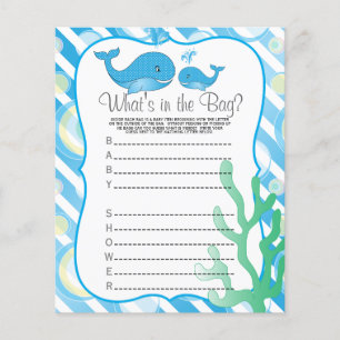Momma Whale and her Baby Boy - What's in the Bag? Flyer