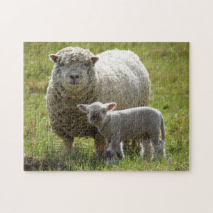 Momma's Baby Lamp - 11x14 Jigsaw Puzzle