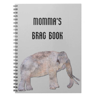 MOMMA'S Brag Book Elephant Photo Notebook