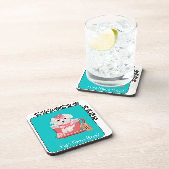 Momma's Girl Maltese Coaster (Right Side)