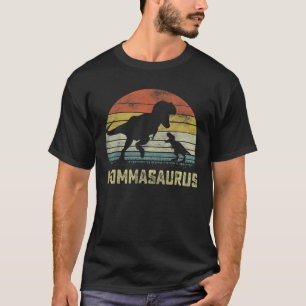 Mommasaurus T Rex Dinosaur Momma Saurus Family Mat T-Shirt