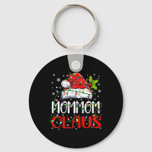 Mommom Claus Christmas Santa Matching Family Xmas  Keychain