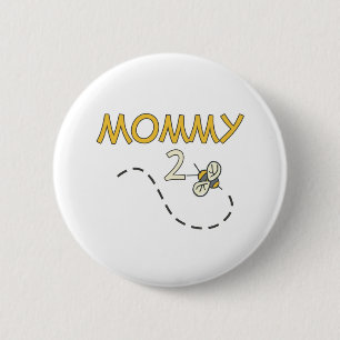 Mommy 2 Bee Inch Round Button