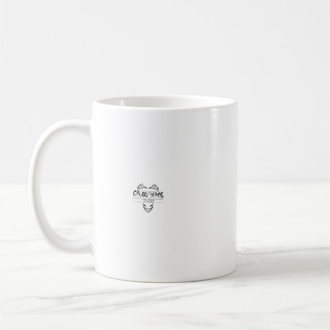 Mommy and Baby Dragon Cartoon Coffee Mug 11 oz (Left)