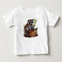 Mommy And Baby Raccoons 