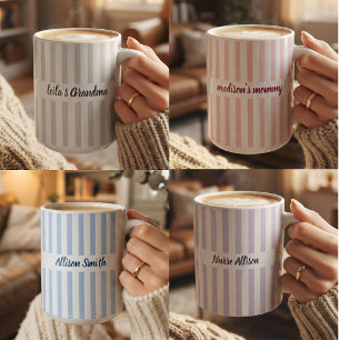 Mommy and Daddy   Modern Script Mom and Dad Custom Coffee Mug