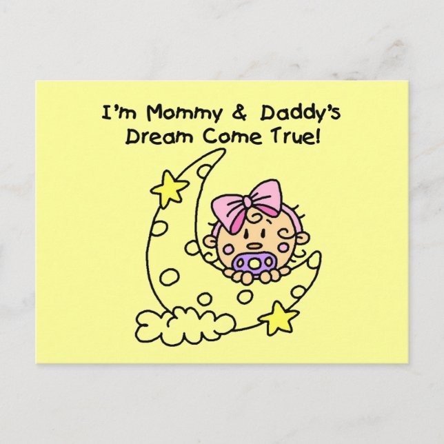 Mommy and Daddy's Dream Tshirts and Gifts Postcard (Front)