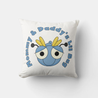 Mommy and Daddy's Lil Bug Throw Pillow