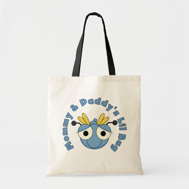 Mommy and Daddy's Lil Bug Tote Bag (Front)