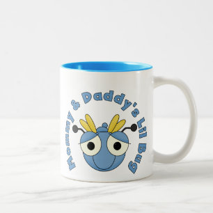 Mommy and Daddy's Lil Bug Two-Tone Coffee Mug