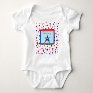 Mommy and Daddy's Little Shining Star Blue Baby Bodysuit