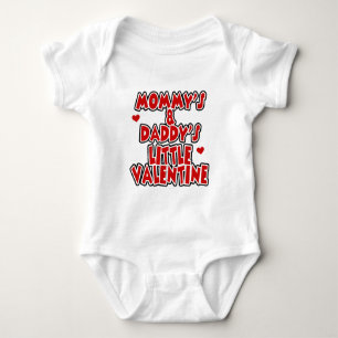 Mommy and Daddy's Little Valentine Baby Bodysuit