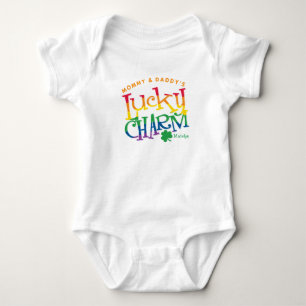 Mommy and Daddy's Lucky Charm One Piece Baby Bodysuit