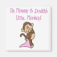 Mommy and Daddy's Monkey - Pink Tshirts and Gifts