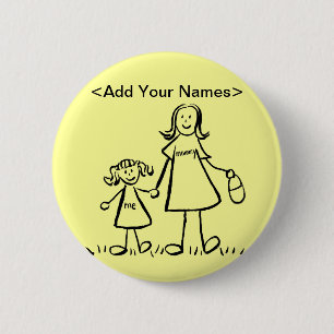 Mommy and Me Button (Customize Names)