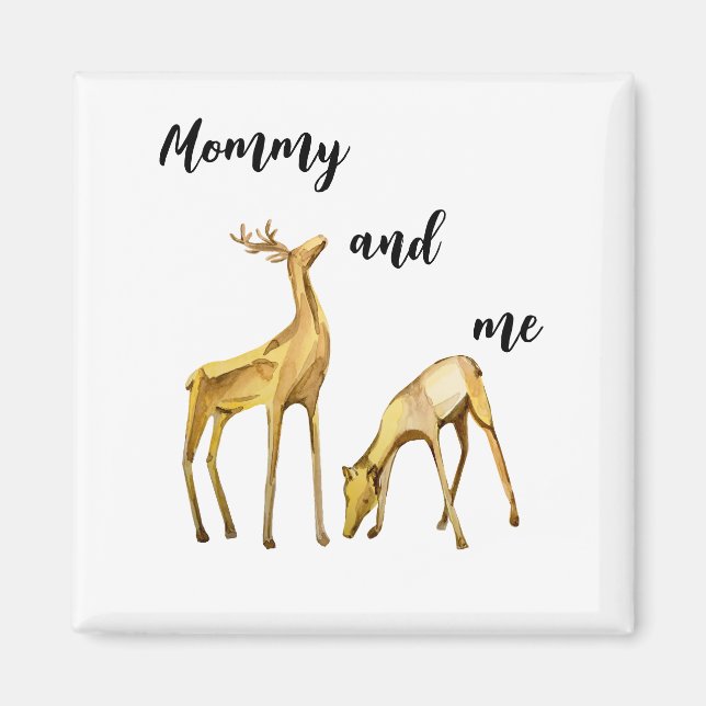Mommy And Me Deer Magnet (Front)