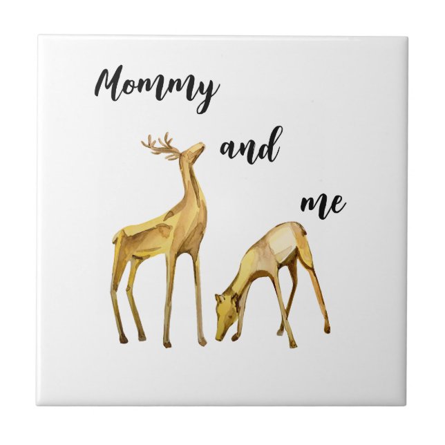 Mommy And Me Deer Tile (Front)