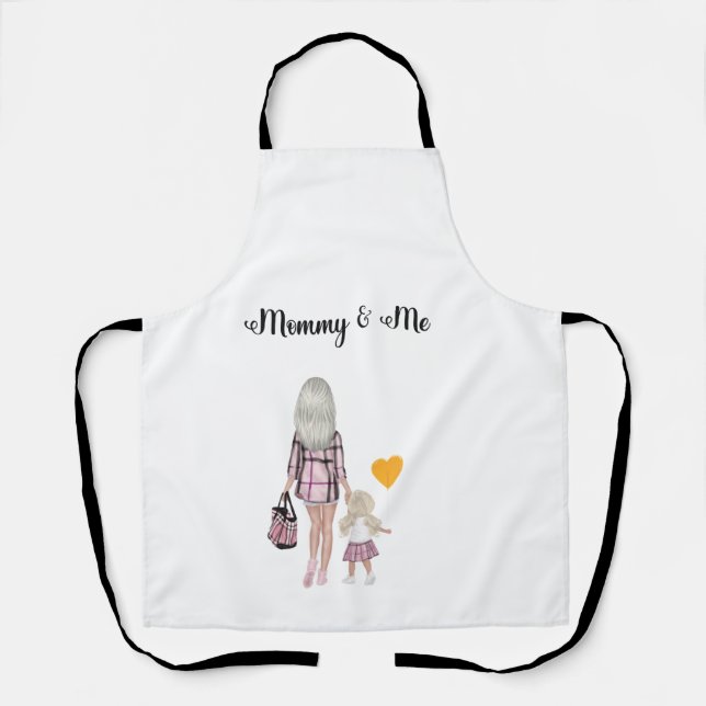 Mommy and Me Holding Hands  All-Over Print Apron (Front)