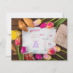 Mommy and me postcard