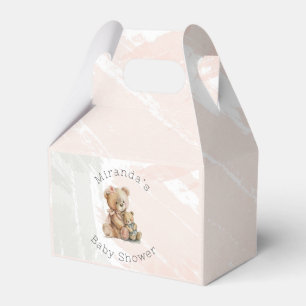 Mommy and Me Teddy Bear Baby Shower Favor Box