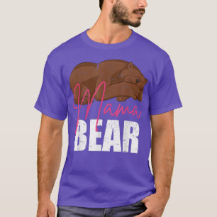 Mommy Animal Mom Bear Family Cute Mama Bear T-Shirt