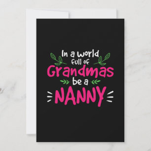 Mommy Art Be A Nanny Invitation