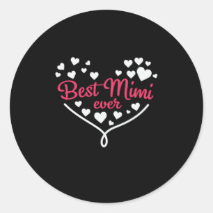 Mommy Art Best Mimi Ever Classic Round Sticker