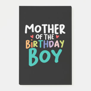Mommy Art Mother Of The Birthday Boy Post-it Notes