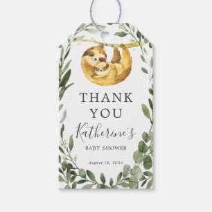 Mommy Baby Sloth Baby Shower Favour Tag