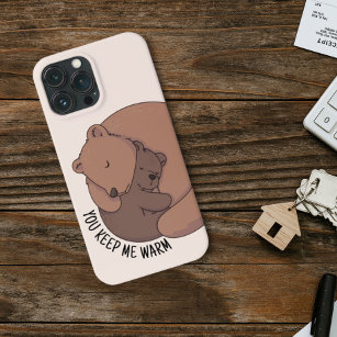 Mommy Bear Hugging Baby Bear Cub iPhone 13 Pro Max Case