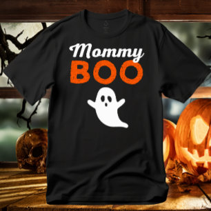Mommy Boo Orange Cute Halloween Family Matching T-Shirt